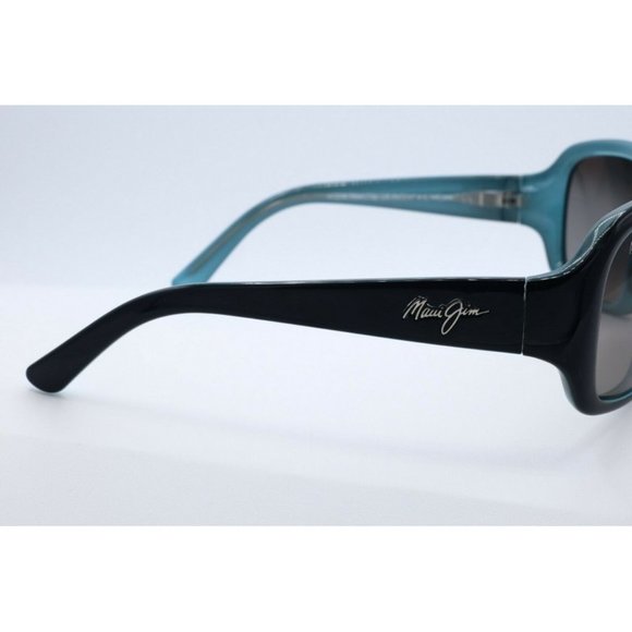 Maui Jim Pearl City MJ 214-03A Butterfly Black Sunglasses Gray Polarized Lenses main image 6